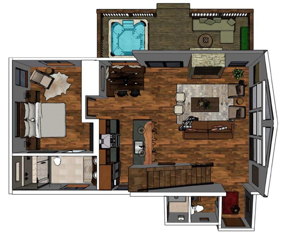 Chic Retreat Indoor Outdoor Fireplace, Private Jacuzzi, Great Location! Estes Park Phòng bức ảnh